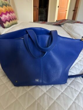 Mansur Gavriel Cobalt Blue Leather Tote